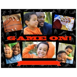 Poster, 11x14, Glossy Poster Paper with Game On design
