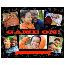 Poster, 16x20, Matte Photo Paper with Game On design