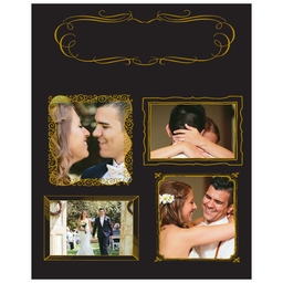 Poster, 16x20, Matte Photo Paper with Gilded Frames design