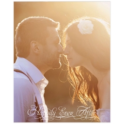Same Day Poster, 16x20, Matte Photo Paper with Happily Ever After Script design