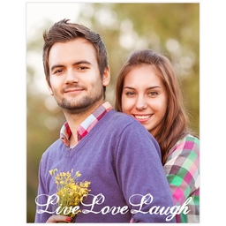 Same Day Poster, 11x14, Matte Photo Paper with Live Love Laugh design
