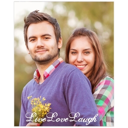 Same Day Poster, 16x20, Matte Photo Paper with Live Love Laugh design