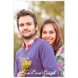 Same Day Poster, 20x30, Matte Photo Paper with Live Love Laugh design