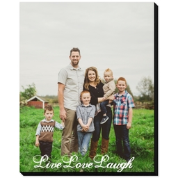 8x10 Same-Day Mounted Print with Live Love Laugh design