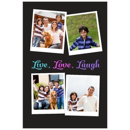 Poster, 20x30, Matte Photo Paper with Live Love Laugh Brights design
