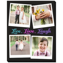 8x10 Same-Day Mounted Print with Live Love Laugh Brights design