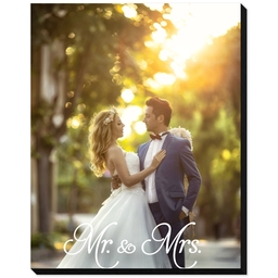 8x10 Same-Day Mounted Print with Mr & Mrs design
