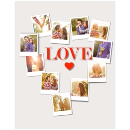 Poster, 11x14, Glossy Poster Paper with Snapshot Heart design