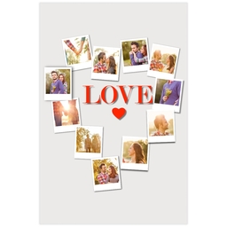 Poster, 12x18, Matte Photo Paper with Snapshot Heart design