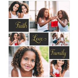 Poster, 16x20, Matte Photo Paper with Faith Love Family design