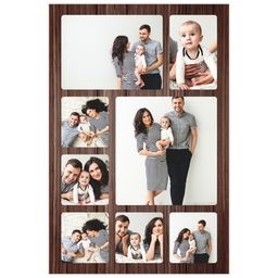 Poster, 12x18, Matte Photo Paper with Wood Collage design