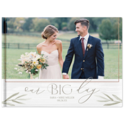 8x11 Soft Cover Photo book with wedding design