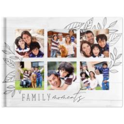 8x11 Soft Cover Photo book with family design