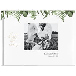 Same-Day 8x11 Linen Cover Photo Book with Micro Wedding design