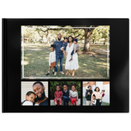 8x11 Leather Cover Photo Book with Monochrome Memories design