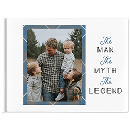 8x11 Premium Layflat Photo Book with Our Hero design
