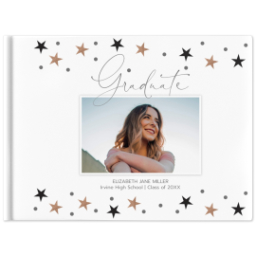 8x11 Linen Cover Photo Book with Shining Star design