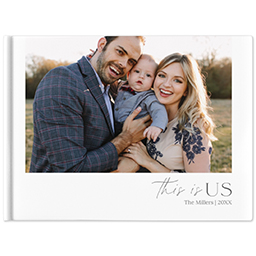 8x11 Hard Cover Photo Book with This Is Us design
