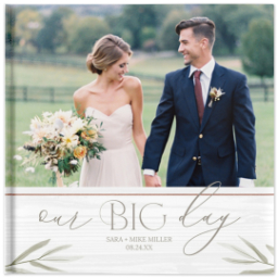 8x8 Hard Cover Photo Book with Big Day design