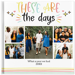 12x12 Hard Cover Photo Book with Our Days design