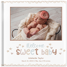 8x8 Soft Cover Photo Book with Sweet Baby design
