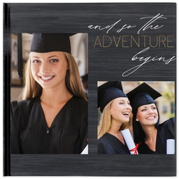 12x12 Hard Cover Photo Book with The Adventure Begins design