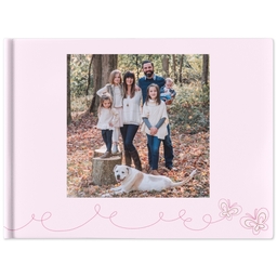 8x11 Hard Cover Photo Book with Baby Girl design