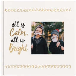8x8 Soft Cover Photo Book with Christmas Gold design