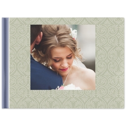 8x11 Hard Cover Photo Book with Damask Memory Book design