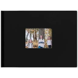 8x11 Leather Cover Photo Book with Classic White design