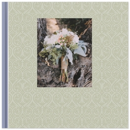 8x8 Soft Cover Photo Book with Damask Memory Book design