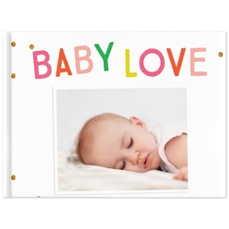 8x11 Layflat Photo Book, Matte Finish Cover with Bright Baby design