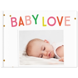 8x11 Premium Layflat Photo Book with Bright Baby design
