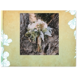 11x14 Premium Layflat Photo Book with Floral Serenity Memory Book design