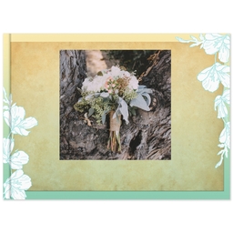 8x11 Soft Cover Photo Book with Floral Serenity Memory Book design
