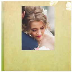 8x8 Hard Cover Photo Book with Floral Serenity Memory Book design
