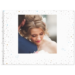 8x11 Layflat Photo Book, Matte Finish Cover with Hint Of Gold design