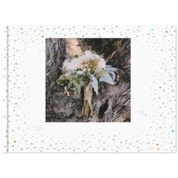 8x11 Soft Cover Photo Book with Hint Of Gold design