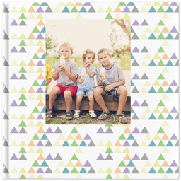 12x12 Hard Cover Photo Book with Prisms and Arrows design
