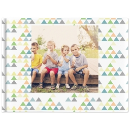 8x11 Hard Cover Photo Book with Prisms and Arrows design