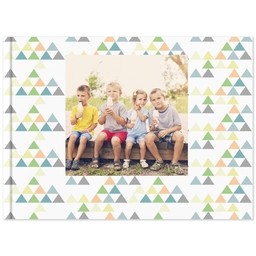 8x11 Soft Cover Photo Book with Prisms and Arrows design