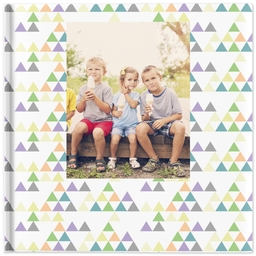 8x8 Hard Cover Photo Book with Prisms and Arrows design