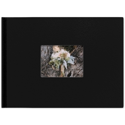 8x11 Leather Cover Photo Book with Rustic Lace design