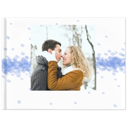 8x11 Layflat Photo Book, Matte Finish Cover with Watercolor Ombre design
