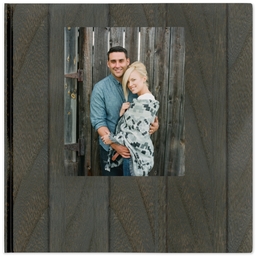 12x12 Hard Cover Photo Book with Wood design