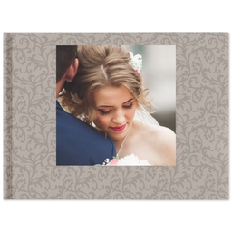 8x11 Layflat Photo Book, Matte Finish Cover with Wedding design