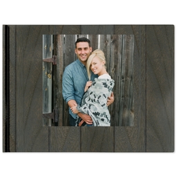 8x11 Hard Cover Photo Book with Wood design