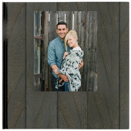 8x8 Hard Cover Photo Book with Wood design