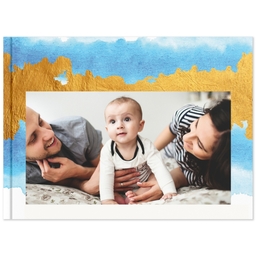 8x11 Soft Cover Photo Book with Watercolor design