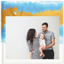 8x8 Soft Cover Photo Book with Watercolor design